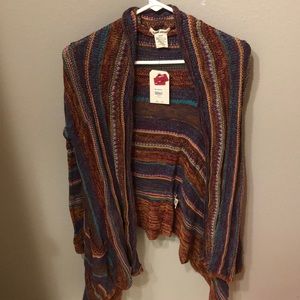 NWT Billabong colorful cardigan